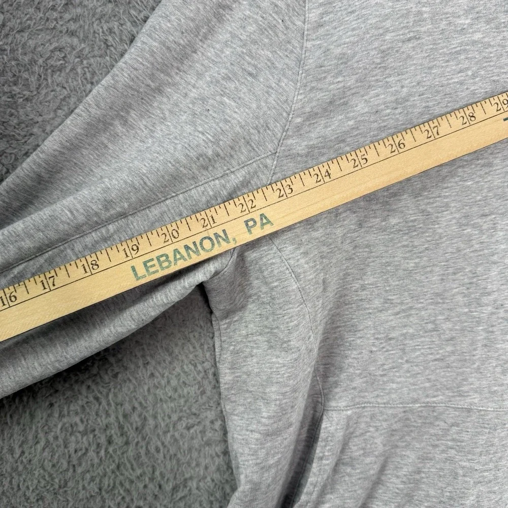B.Draddy 1/4 Zip Pullover Long Sleeve Gray Sweater Men Size Large Fresno Scraper
